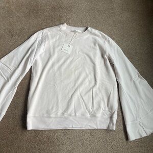 BNWT Clu Too light pink bell sleeve sweatshirt XS